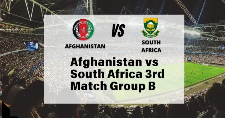 Afghanistan vs South Africa 3rd Match Group B dream11 prediction